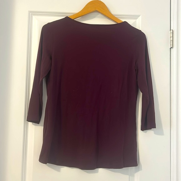 Gerry Weber Burgundy Embellished top (size6) - Picture 3 of 4
